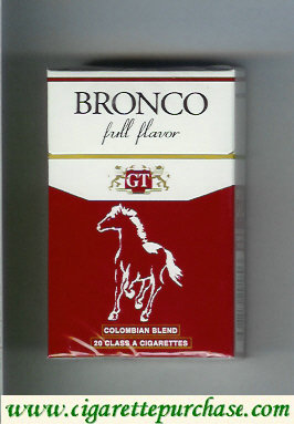 Bronco cigarettes Colombian Blend Full Flavor Colombia